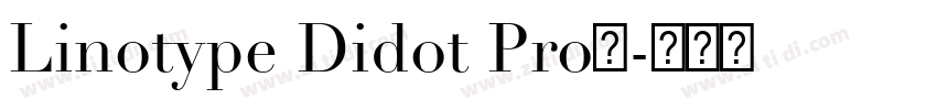 Linotype Didot Pro下字体转换